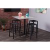 Holland Bar Stool Co 36 Tall OD214 St Steel Table Base w22 Dia Foot and 36 Dia White Marble Top, IndoorOutdoor OD214-2236SSODS36RWM